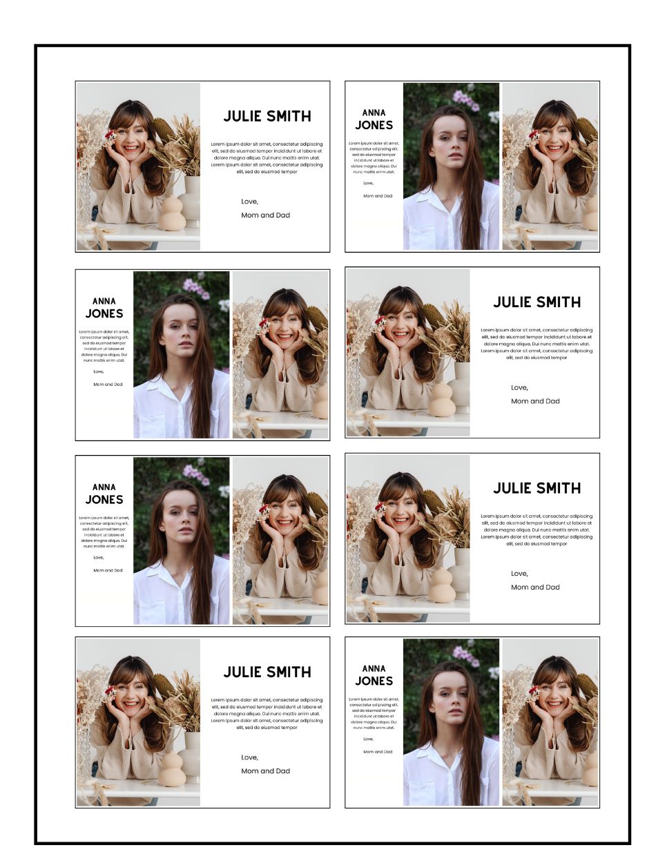 1/8 Page Senior Advertisement
